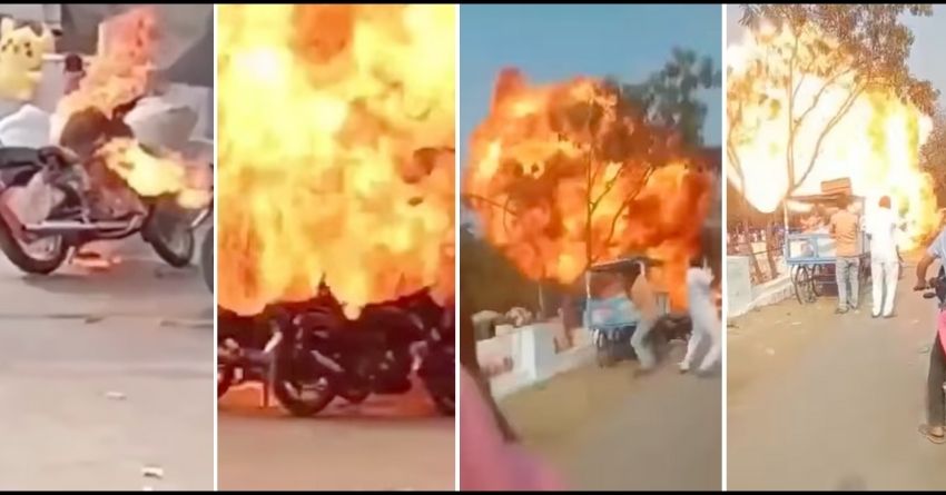 Royal Enfield Classic 350 Catches Fire & Explodes Like A Bomb