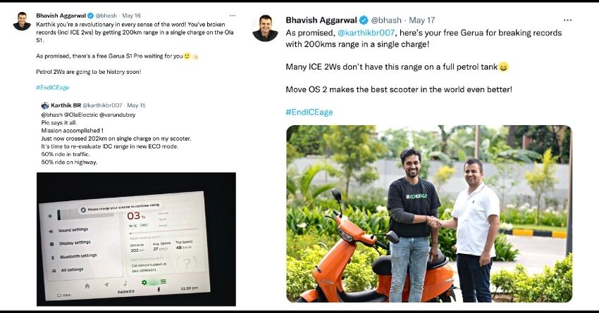 Ola S1 Pro Owner Gets New Ola Electric Scooter For Free