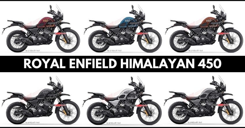 Royal Enfield Himalayan 450 ADV Colour Options Rendered