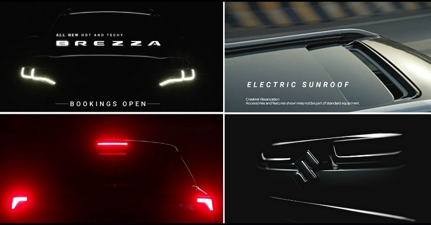 2022 Maruti Brezza Officially Teased; Bookings Open For Rs 11,000