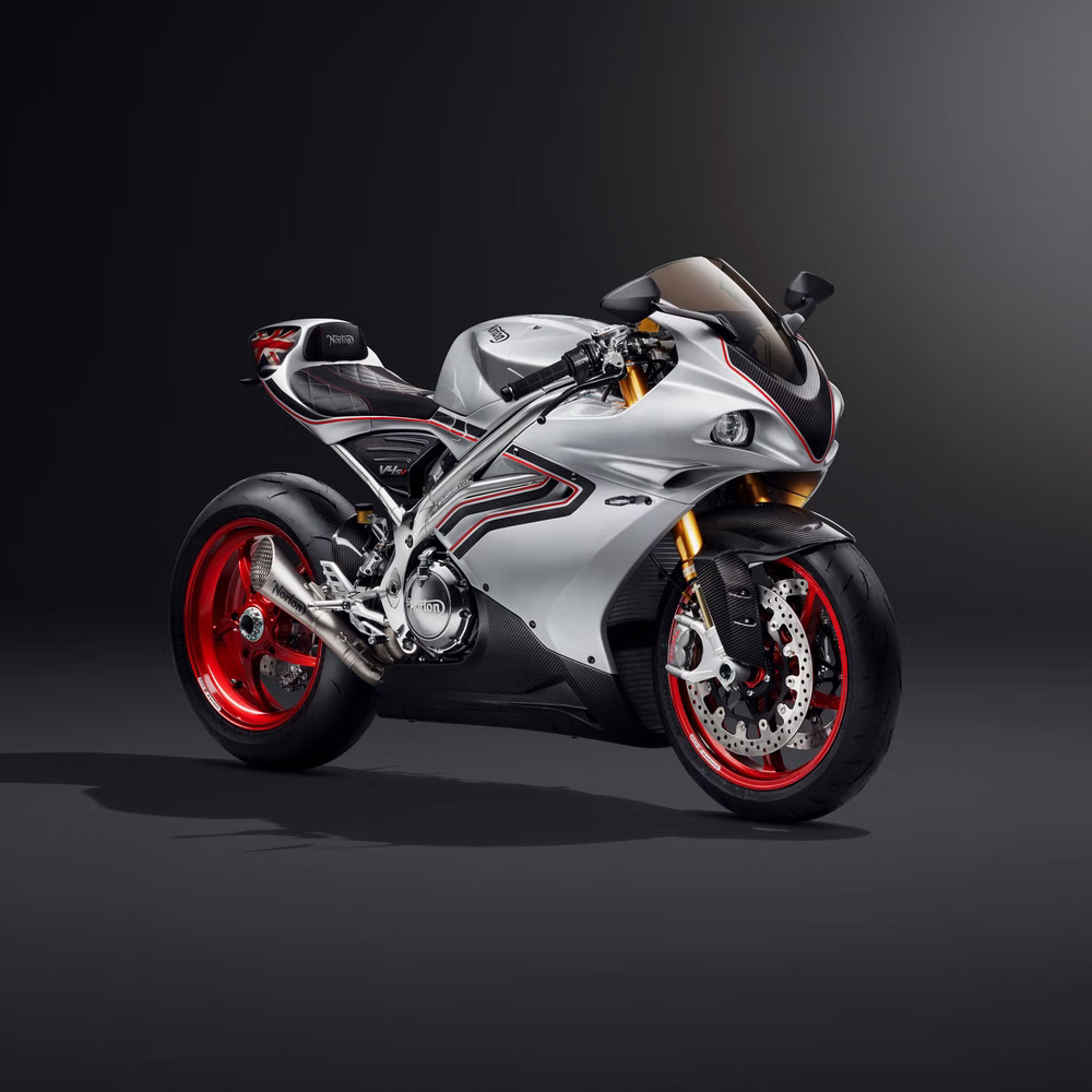 TVS-Owned Norton Debuts The V4SV Superbike Officially - angle