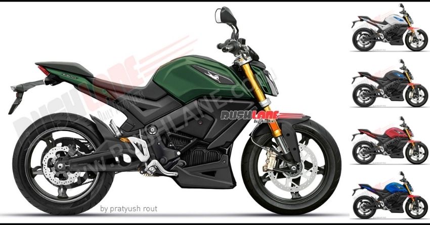 TVS Apache Electric Motorcycle Rendered; Based on BMW G310R