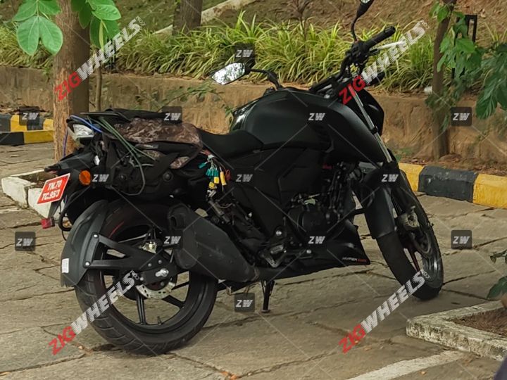 2023 TVS Apache RTR 160 4V Spied Testing Before Launch - midground
