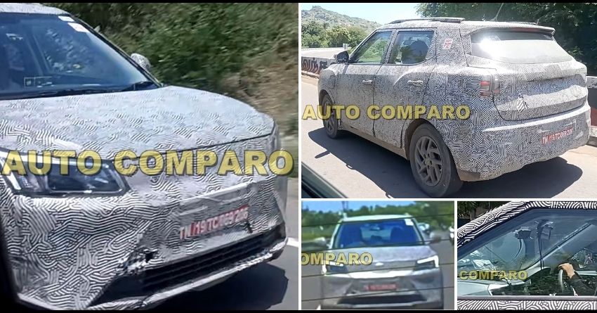 Mahindra XUV400 EV Production-Spec Model Spotted Testing on Roads