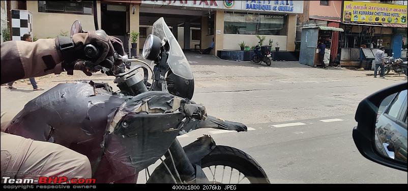 Royal Enfield Himalayan 450 Accessorized Version Spotted - macro