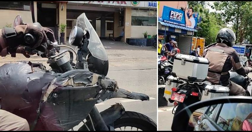 Royal Enfield Himalayan 450 Accessorized Version Spotted