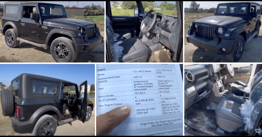 More Affordable Mahindra Thar Is Coming With 4x2 and XUV300 Engine