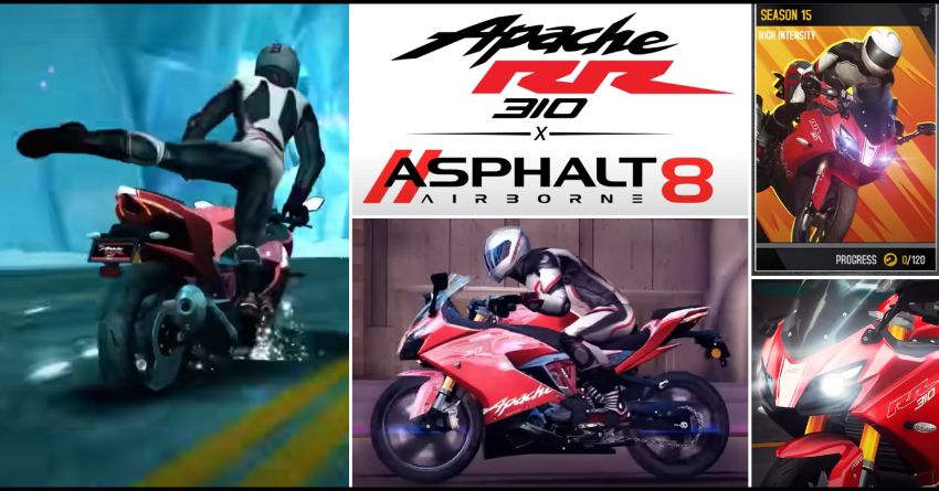 Now You Can Ride The TVS Apache RR 310 In Asphalt 8 Airborne