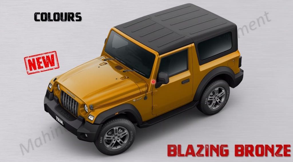 2023 Mahindra Thar Brochure Leaked - Gets Two New Colours - background