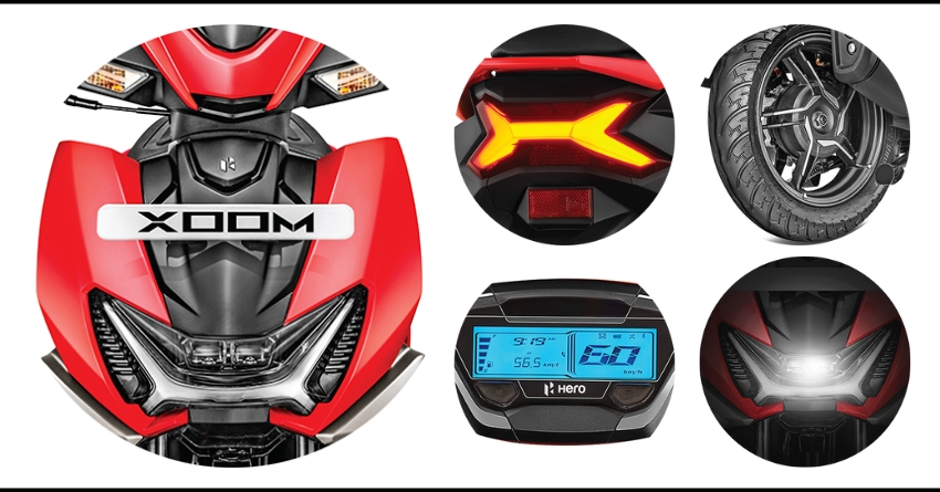 New Hero XOOM 110cc Scooter Photos and Price List in India