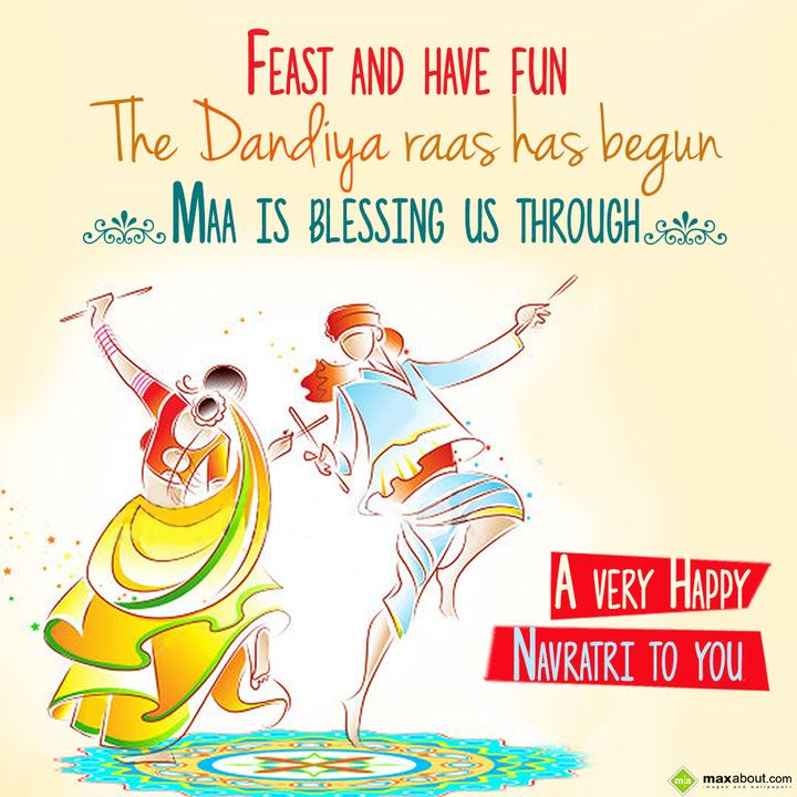 feast and have fun - 2022 Navratri Wishes, HD Images, Greetings and Messages feast and have fun