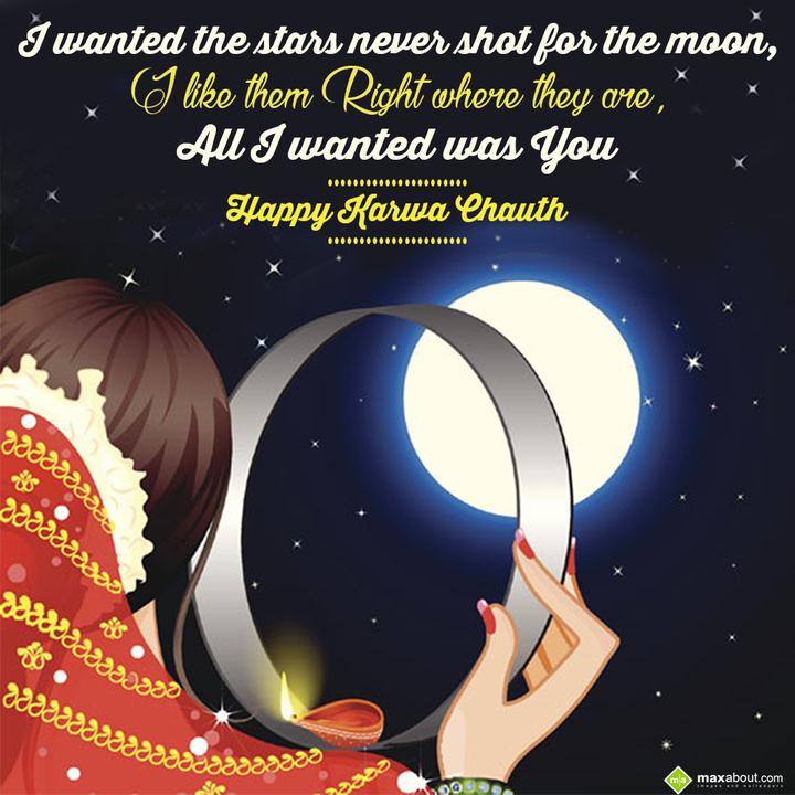 i wanted the stars never shot for the moon - 2022 Karwa Chauth Wishes, HD Images, Greetings And Messages i wanted the stars never shot for the moon