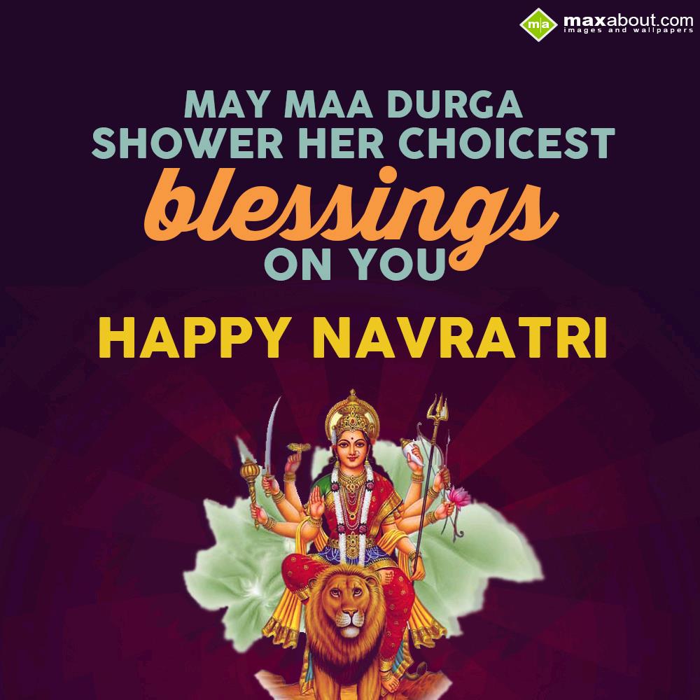 may maa durga shower navratri - 2022 Navratri Wishes, HD Images, Greetings and Messages may maa durga shower navratri