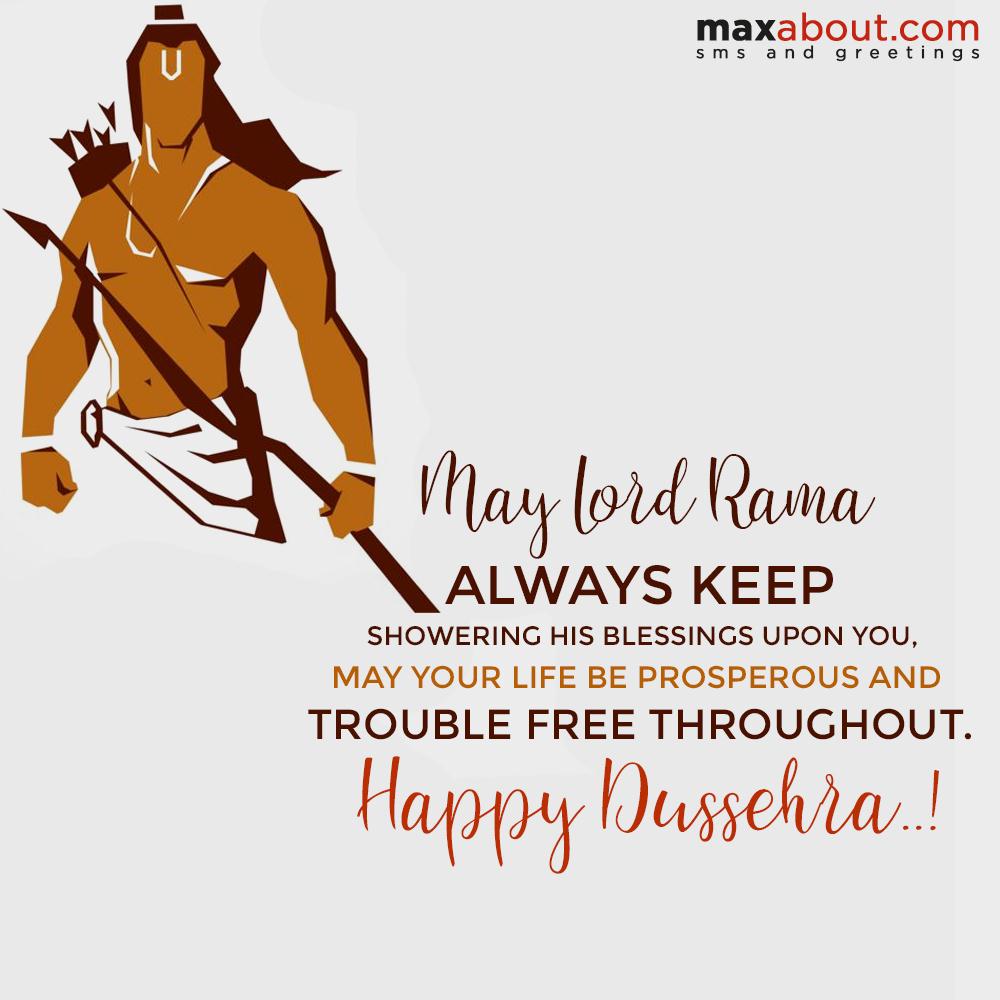 may lord rama always keep showering - 2022 Dussehra Wishes, Images, Greetings, Messages [Happy Dussehra] may lord rama always keep showering