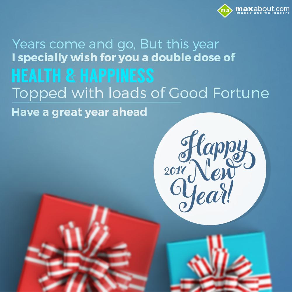 Years come and go, But this year I specially wish for you a double dose ...